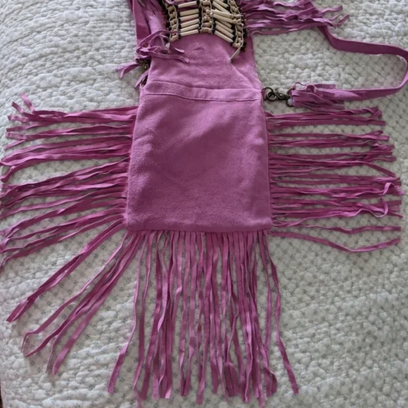 🦄 Rare Spell Wild Belle Suede Fringe Crossbody Bag - Picture 4 of 11